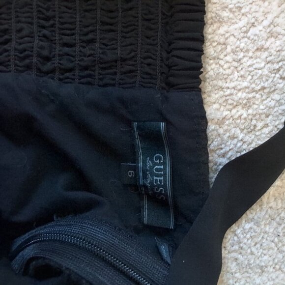 Guess Y2K Dark Fairy Whimsical Whimsigoth Swiss Dot Pin-up Halter Dress 6 - Picture 5 of 6